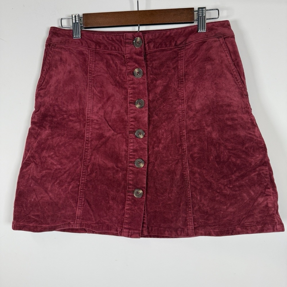 Maurice's Women's Corduroy Mini Skirt Maroon Size 8